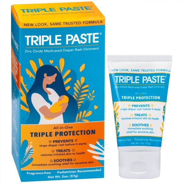 Triple Paste Medicated Ointment for Diaper Rash, 2 oz Tube - Image 3